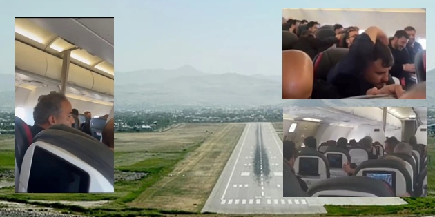 Van’da Yürekler Ağza Geldi, Uçak İki Kez Piste İnemedi